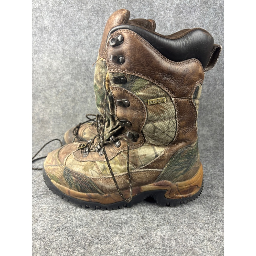 Cabelas Inferno Hunting Boots Mens 10 M Camo Dry-Plus Thinsulate Ultra Insulated
